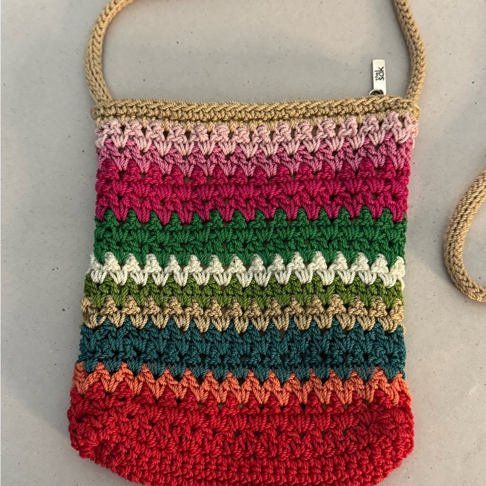 The Sak Multicolor Crochet Crossbody Bag